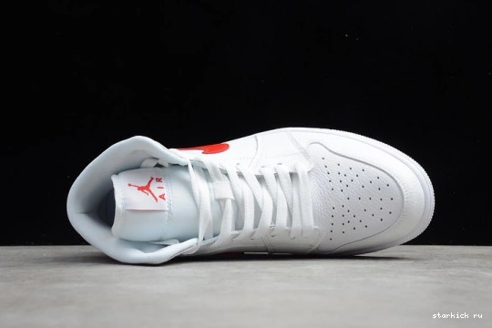 Red 1 Jordan University (W) White Mid BQ6472-106 BQ6472-106 0114